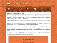 Tablet Screenshot of kartikfinearts.com